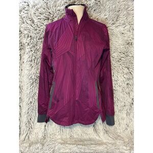 Brooks Run Happy Drift Shell Jacket Size Small Reflective Windbreaker‎ 220971